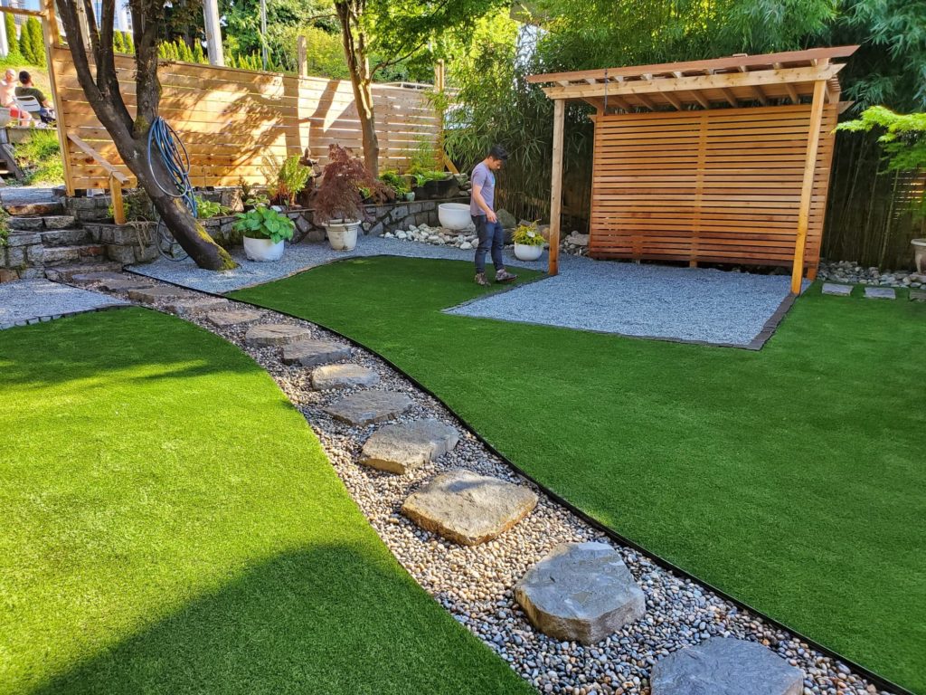 artificial grass installation