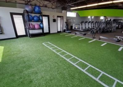 artificial grass at the gym