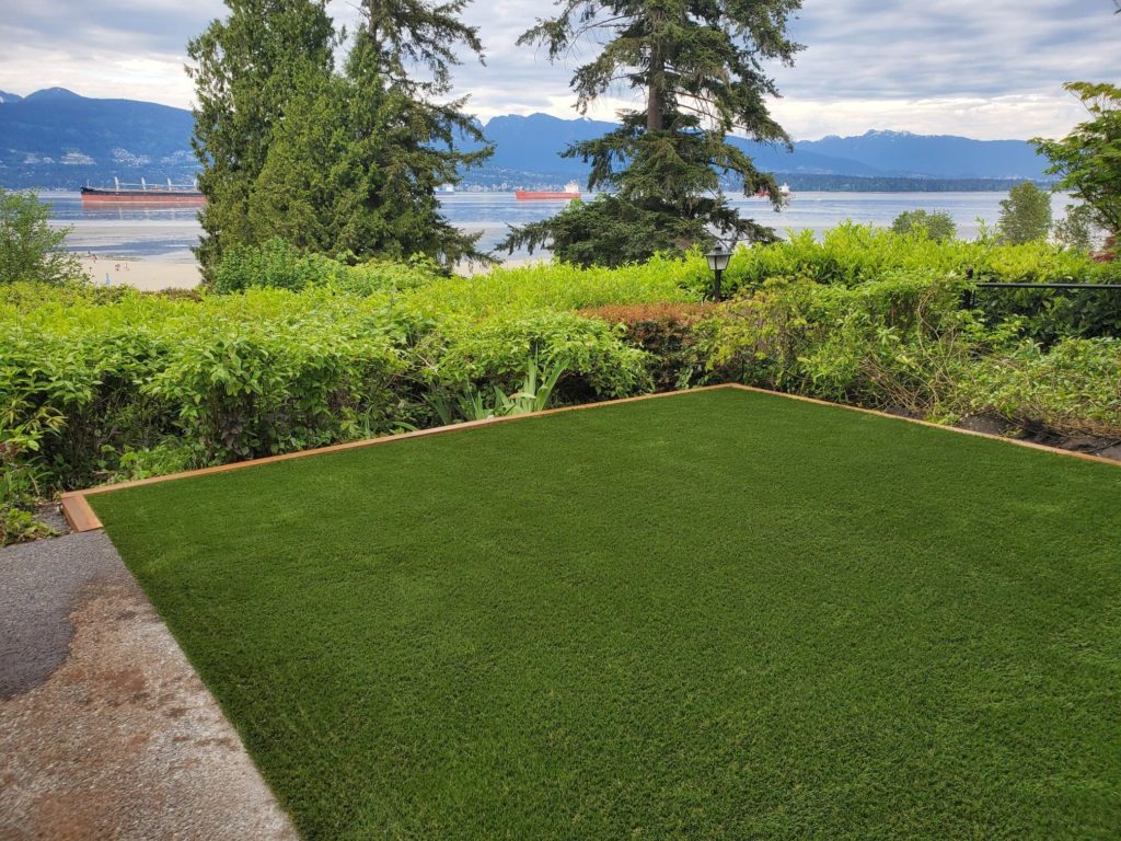 artificial grass with a view of vancouver