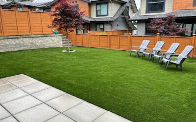 Artificial Grass with Paving Stones